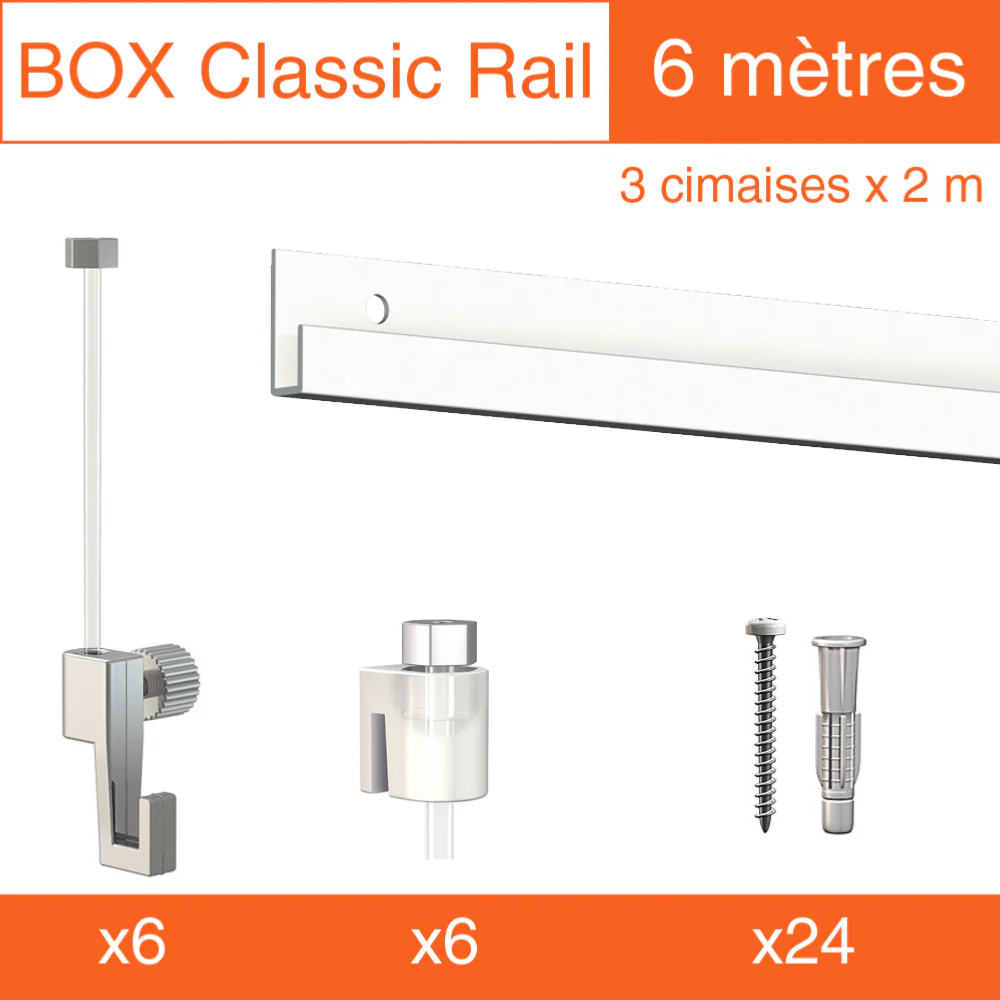Cimaise Box Artiteq Classic ÉCO + fils perlon - Kit accrochage tableau - Image 4