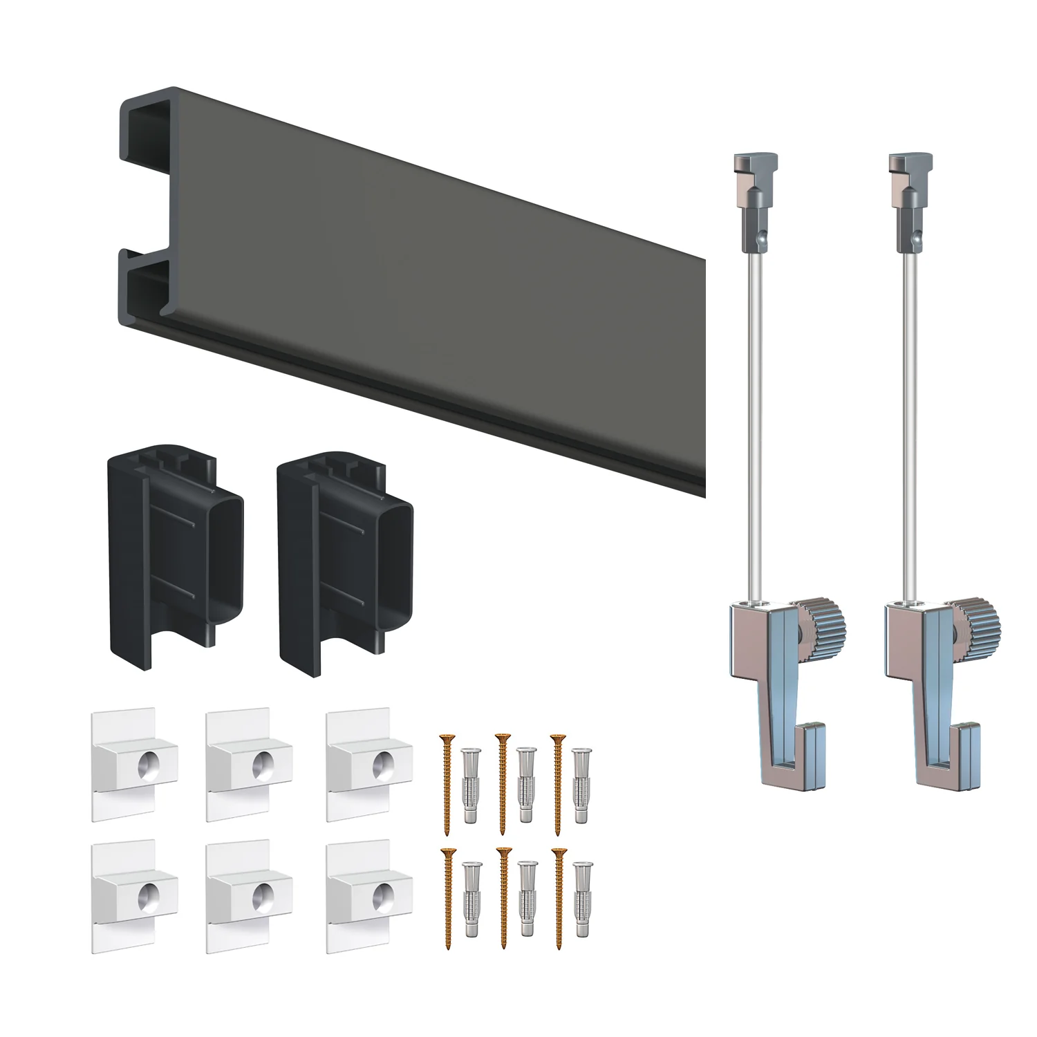 Cimaise Box ÉCO Click Rail 200 cm - Kit tout en un - Image 3
