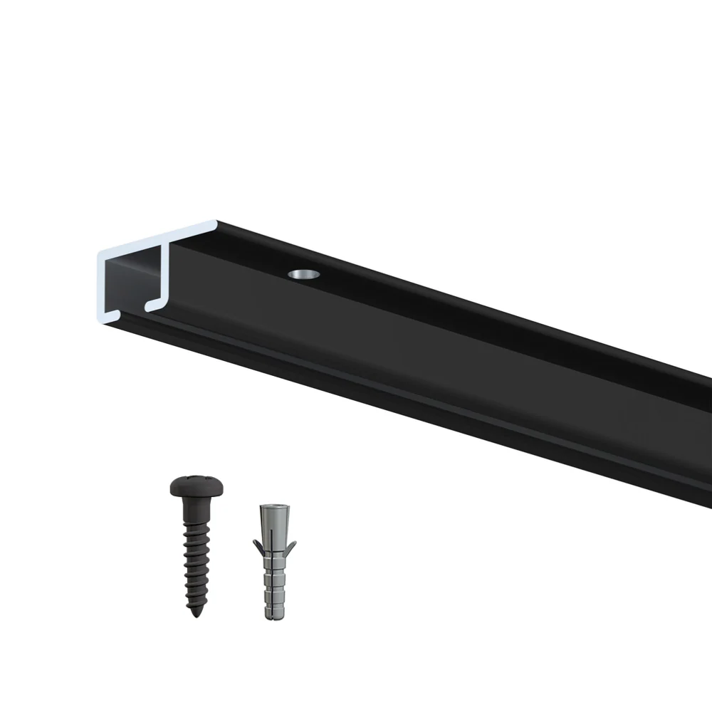 Cimaise Plafond Top Rail 200 cm + vis et chevilles - Cimaise Tableau pour plafond Artiteq - Image 3