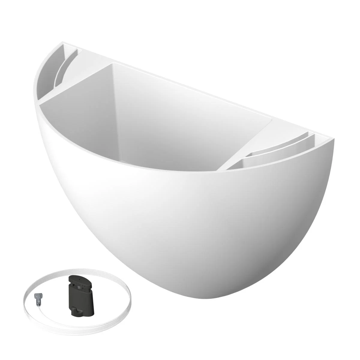 Kit Cache-pot de fleurs suspendu Blanc - suspension de Jardinière Botaniq Artiteq - Image 7