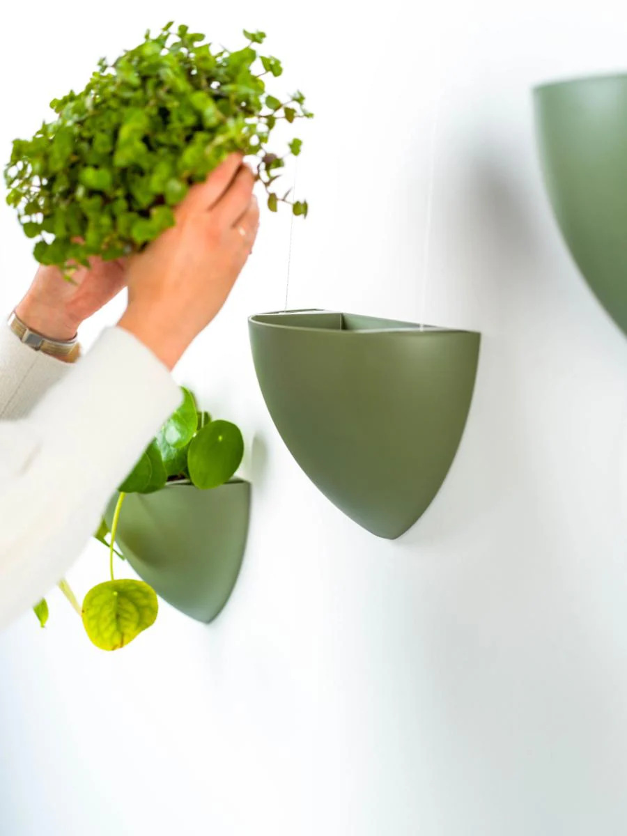 Kit Cache-pot de fleurs suspendu vert - suspension de Jardinière Botaniq Artiteq - Image 9