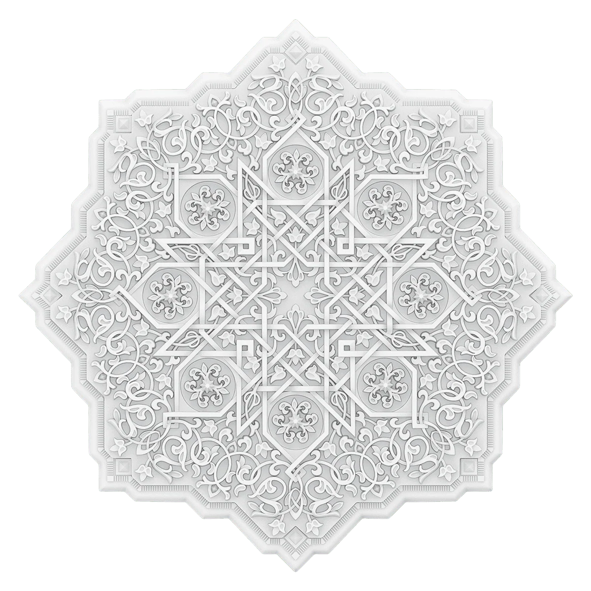 Rosace plafond 91.2 cm de diamètre R503 - Polyuréthane - Image 3